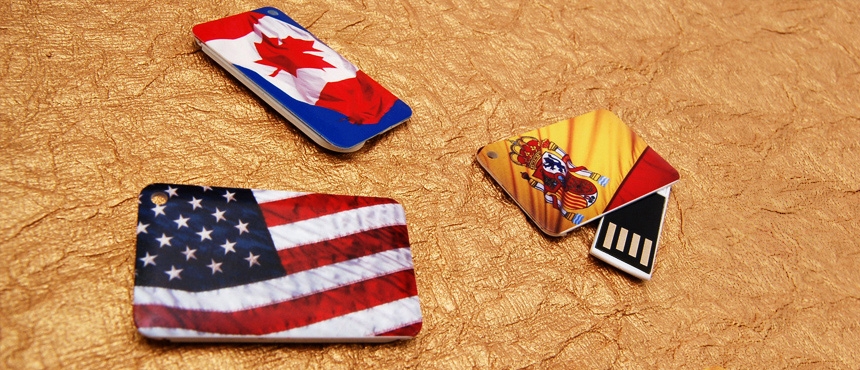 Wallet Card Mini Spin | CustomUSB Business Card Flash Drive