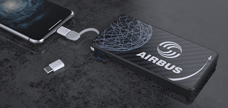 PowerTile Carbon Fiber | CustomUSB Mobile Charger 2