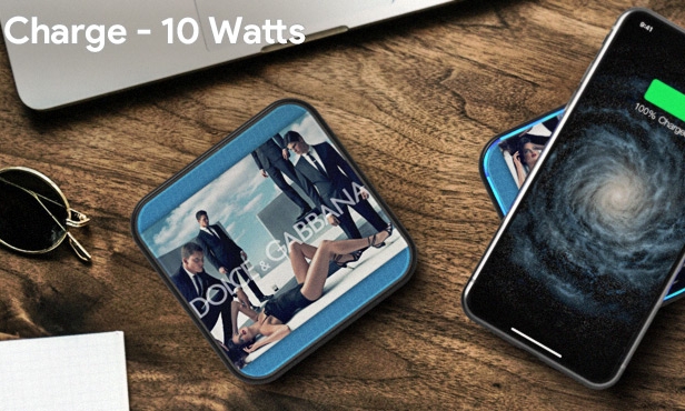 PowerSquare Glass | CustomUSB Wireless Charger