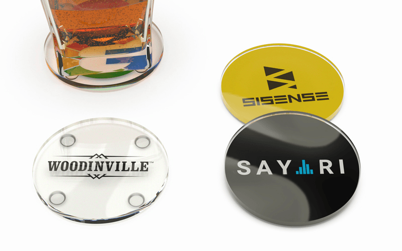 Acrylic | CustomUSB Circle Coaster