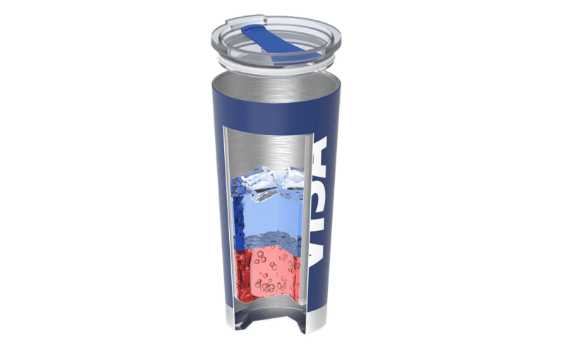Frost Custom Tumbler | Cutaway View