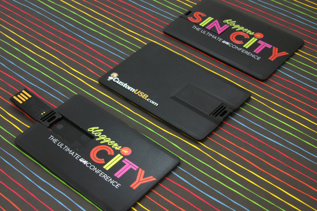 Custom Sin City Blogger Wallet USB Drive